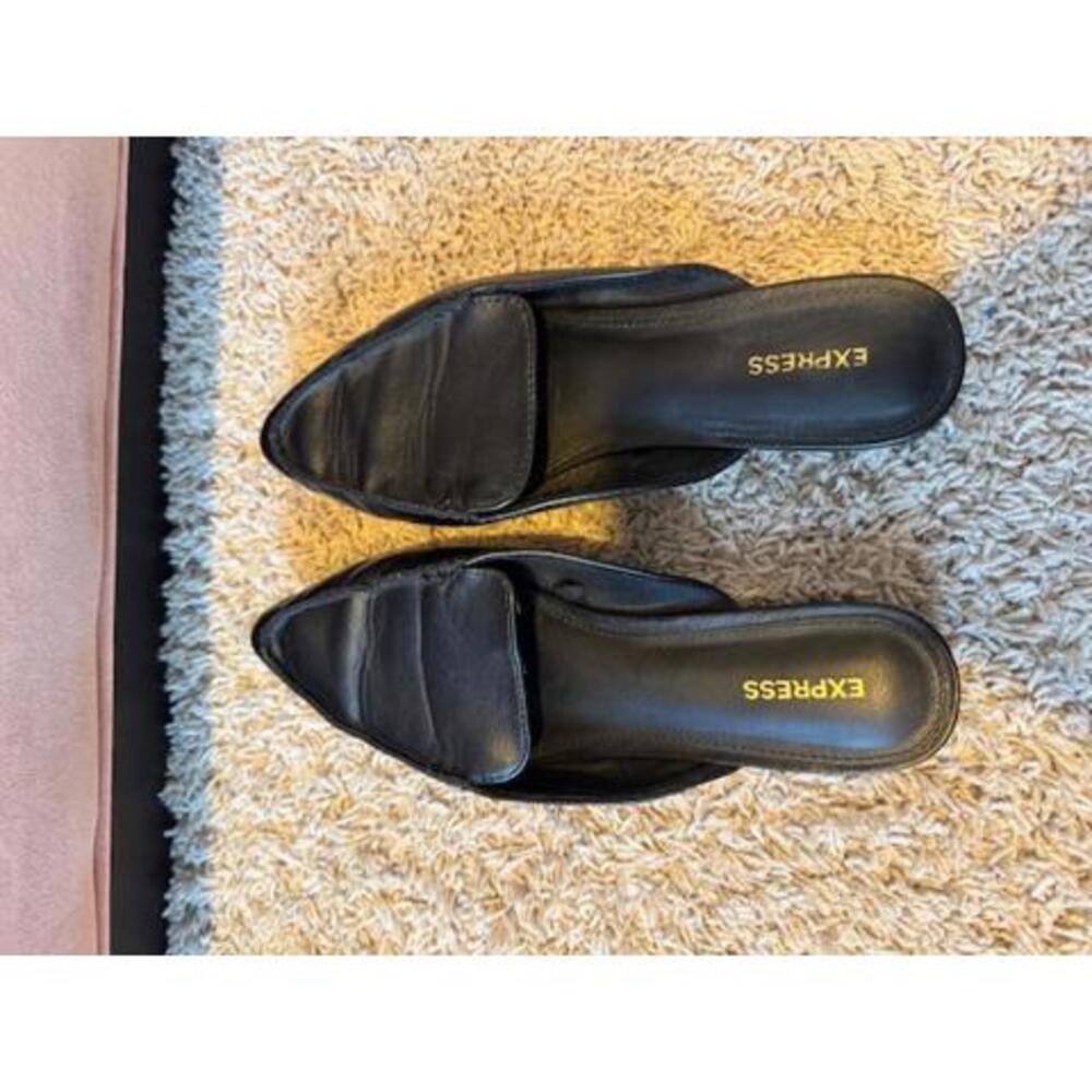 Express- Pointed Toe Slide Mules - Picture 4 of 5